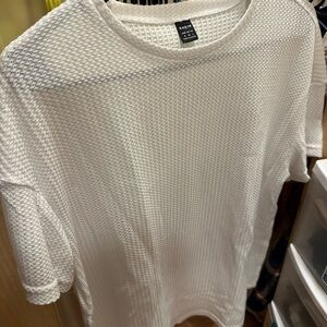 SHEIN Classic White Short Sleeve Top